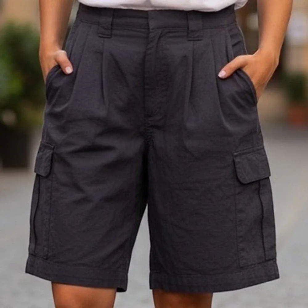 Northeast Outfitters Womens Shorts Navy Blue Nylon Cargo Hiking Outdoors Size 10